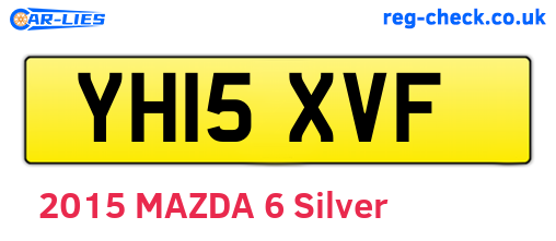 YH15XVF are the vehicle registration plates.