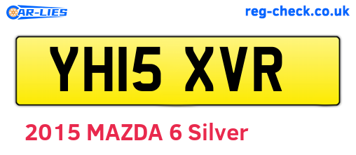 YH15XVR are the vehicle registration plates.