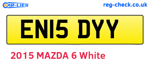 EN15DYY are the vehicle registration plates.