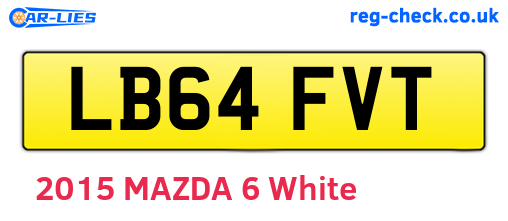 LB64FVT are the vehicle registration plates.