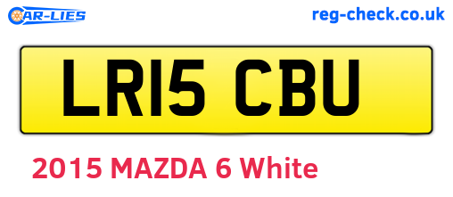 LR15CBU are the vehicle registration plates.