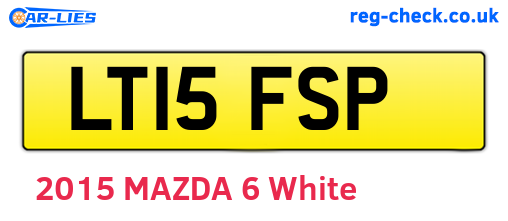 LT15FSP are the vehicle registration plates.