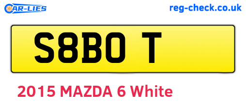 S8BOT are the vehicle registration plates.