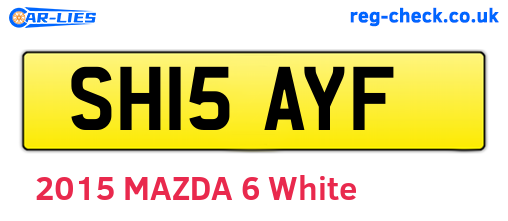 SH15AYF are the vehicle registration plates.
