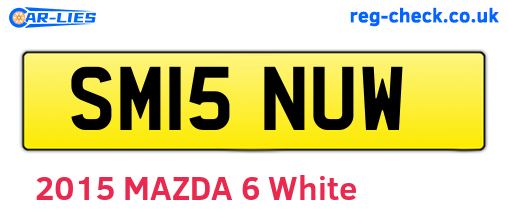 SM15NUW are the vehicle registration plates.