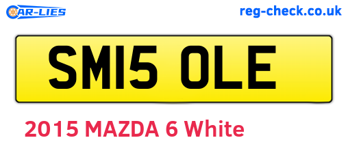 SM15OLE are the vehicle registration plates.