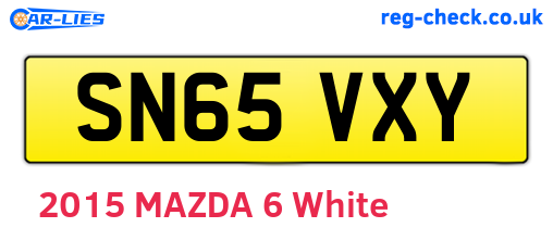 SN65VXY are the vehicle registration plates.