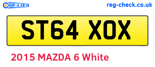 ST64XOX are the vehicle registration plates.