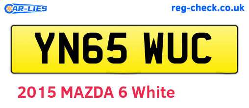 YN65WUC are the vehicle registration plates.