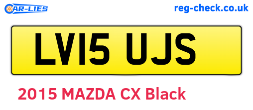LV15UJS are the vehicle registration plates.