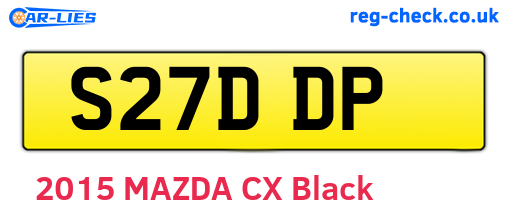 S27DDP are the vehicle registration plates.