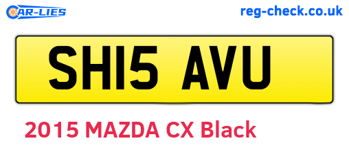 SH15AVU are the vehicle registration plates.