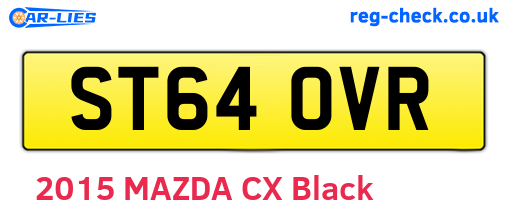 ST64OVR are the vehicle registration plates.