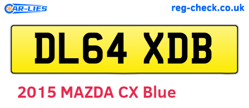 DL64XDB are the vehicle registration plates.