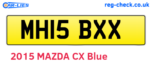 MH15BXX are the vehicle registration plates.