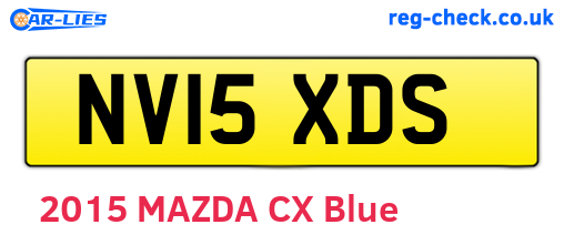 NV15XDS are the vehicle registration plates.