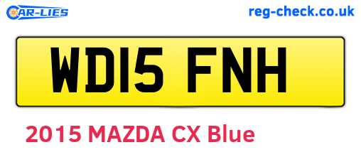 WD15FNH are the vehicle registration plates.