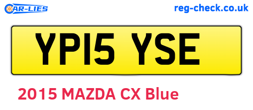 YP15YSE are the vehicle registration plates.