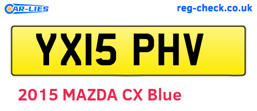YX15PHV are the vehicle registration plates.