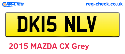 DK15NLV are the vehicle registration plates.