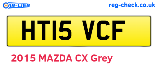 HT15VCF are the vehicle registration plates.