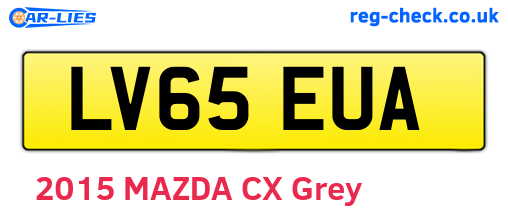 LV65EUA are the vehicle registration plates.