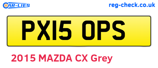 PX15OPS are the vehicle registration plates.