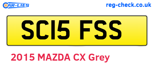 SC15FSS are the vehicle registration plates.
