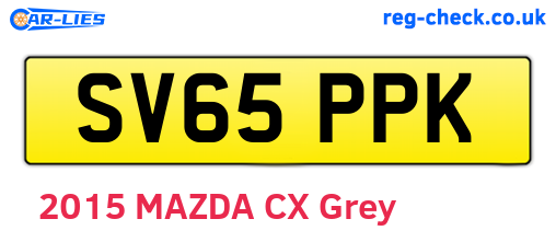 SV65PPK are the vehicle registration plates.