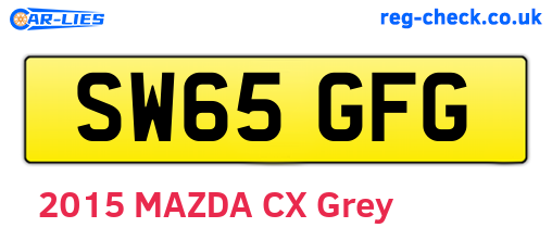SW65GFG are the vehicle registration plates.