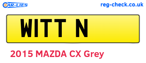 W1TTN are the vehicle registration plates.