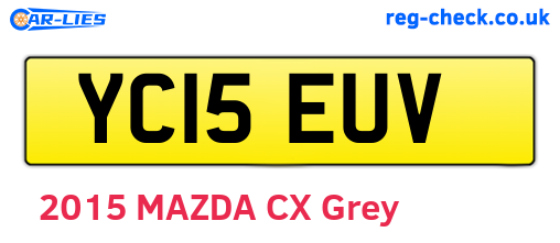 YC15EUV are the vehicle registration plates.