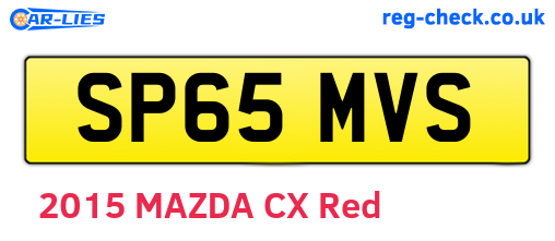 SP65MVS are the vehicle registration plates.