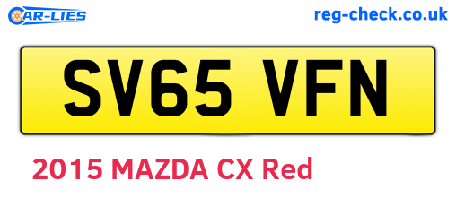 SV65VFN are the vehicle registration plates.