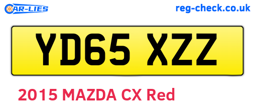 YD65XZZ are the vehicle registration plates.