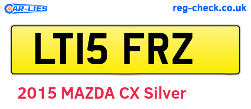 LT15FRZ are the vehicle registration plates.