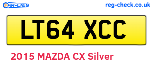 LT64XCC are the vehicle registration plates.