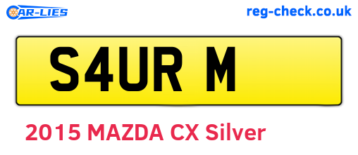 S4URM are the vehicle registration plates.