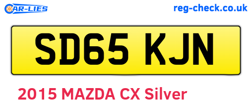 SD65KJN are the vehicle registration plates.