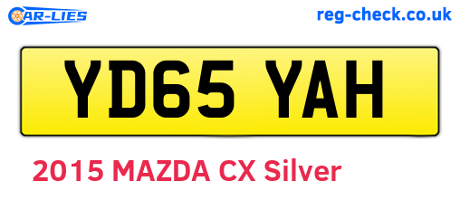 YD65YAH are the vehicle registration plates.