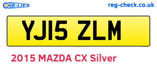 YJ15ZLM are the vehicle registration plates.