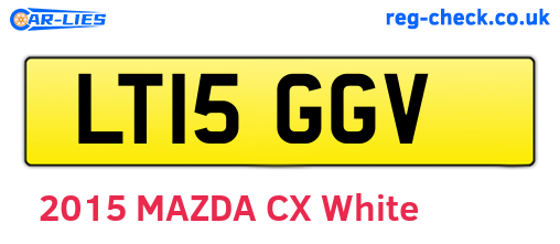 LT15GGV are the vehicle registration plates.