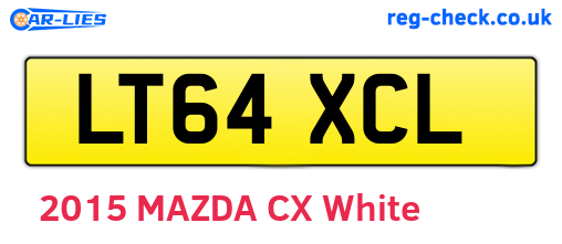 LT64XCL are the vehicle registration plates.