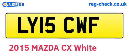 LY15CWF are the vehicle registration plates.