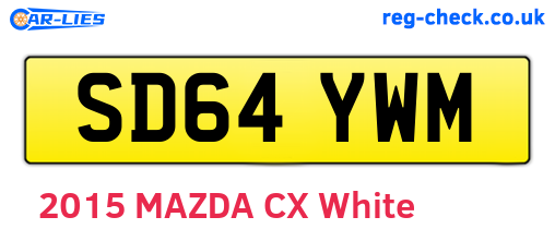 SD64YWM are the vehicle registration plates.