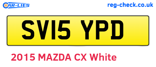 SV15YPD are the vehicle registration plates.