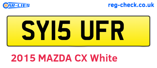 SY15UFR are the vehicle registration plates.