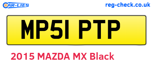 MP51PTP are the vehicle registration plates.