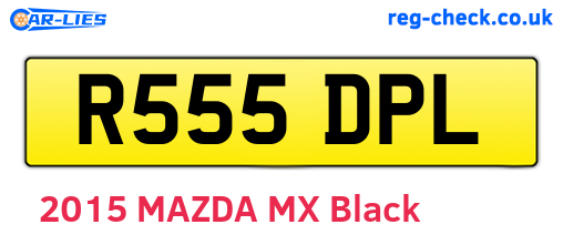 R555DPL are the vehicle registration plates.