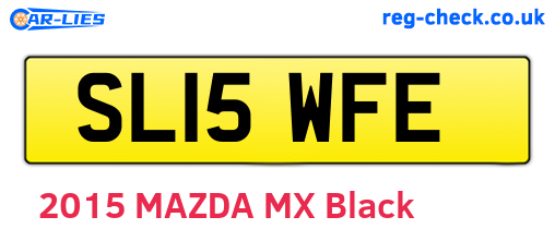 SL15WFE are the vehicle registration plates.